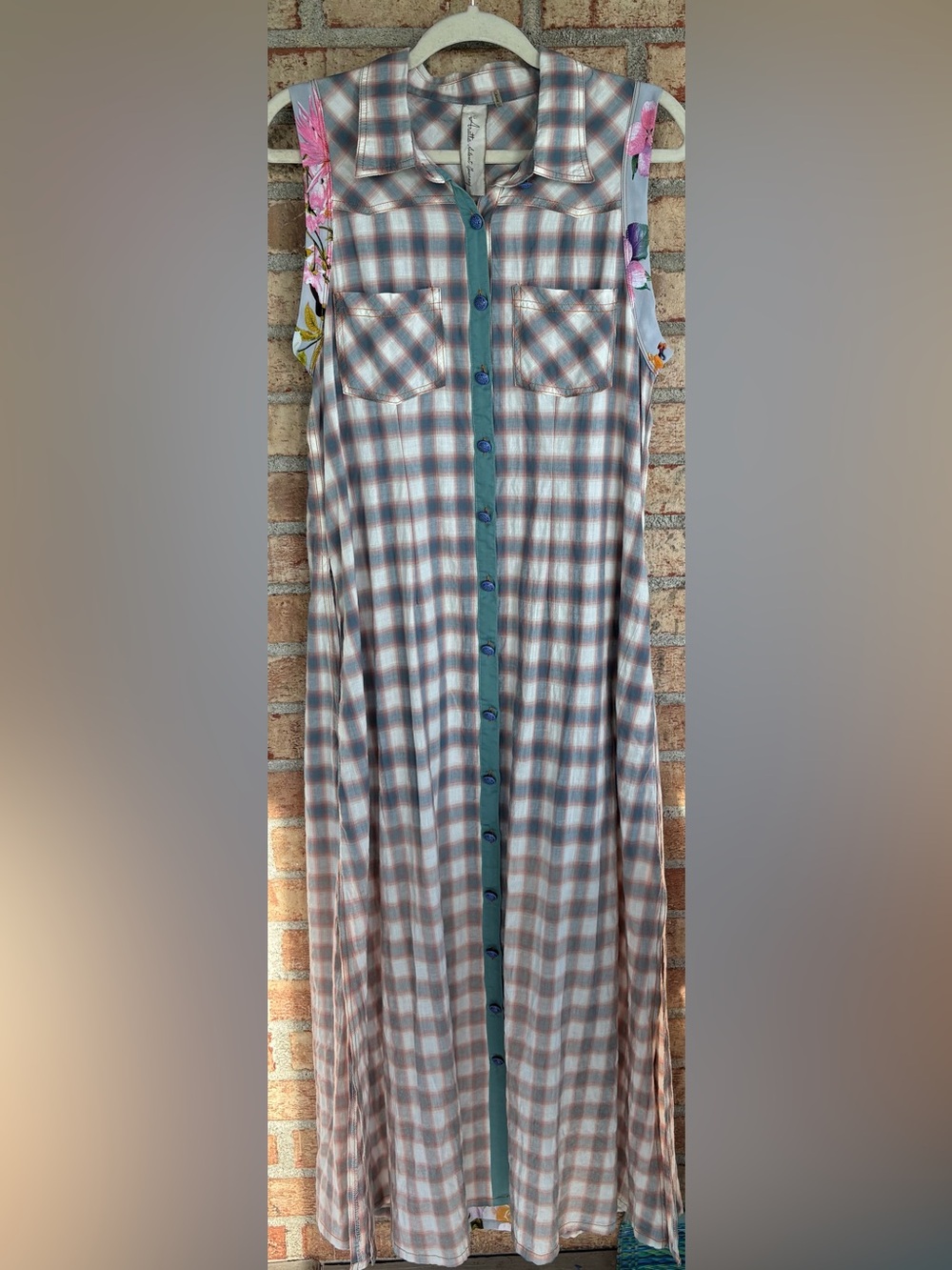 Aratta Silent Journey Alpine Aster Maxi Dress size Medium - Picture 2 of 9